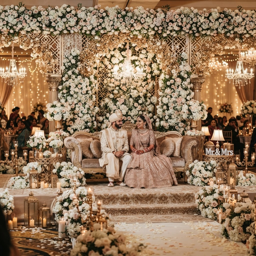 Bride and groom at Grand Marquee Defence